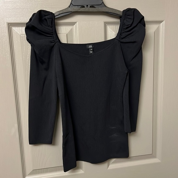 NWT River Island Puff Sleeve Knit Top - Picture 8 of 11